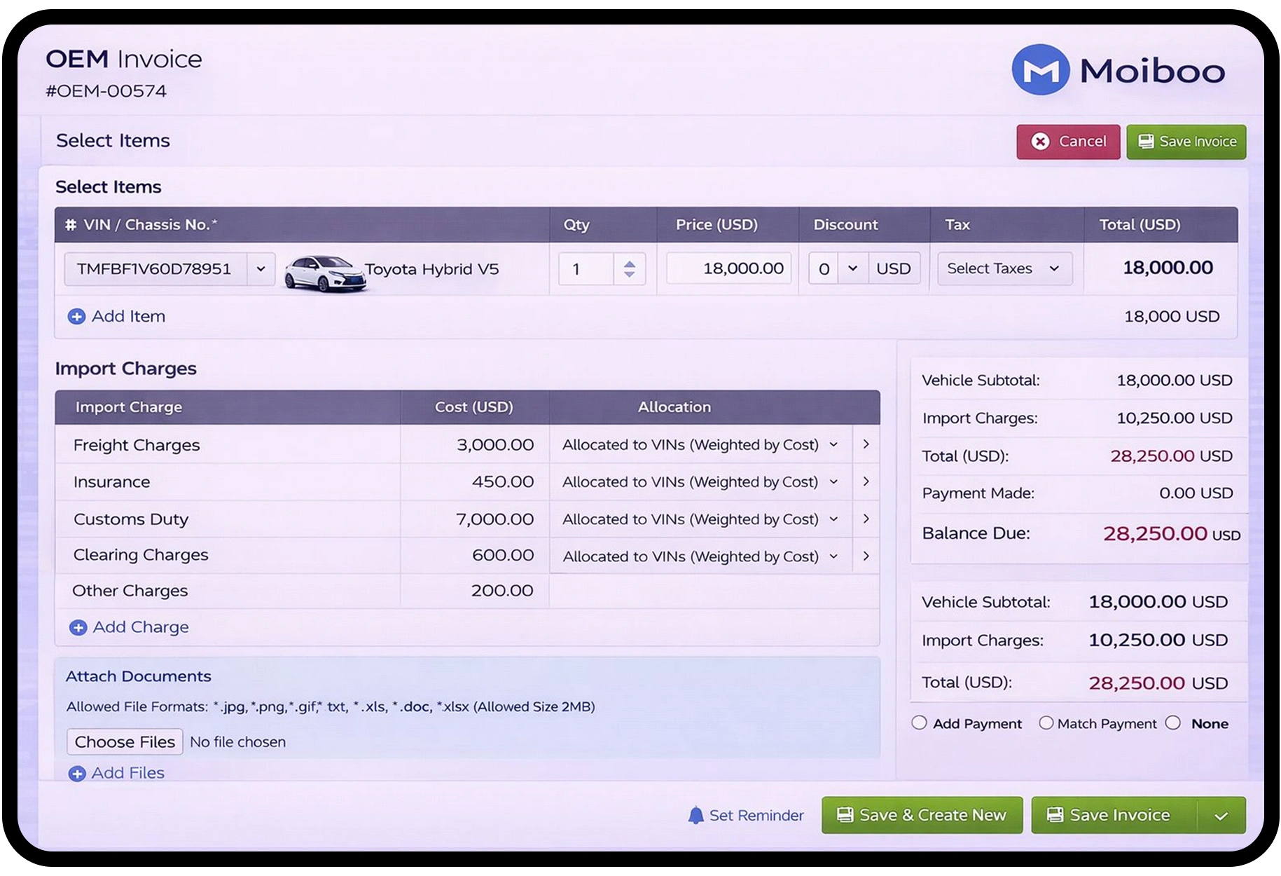 Supplier Invoice