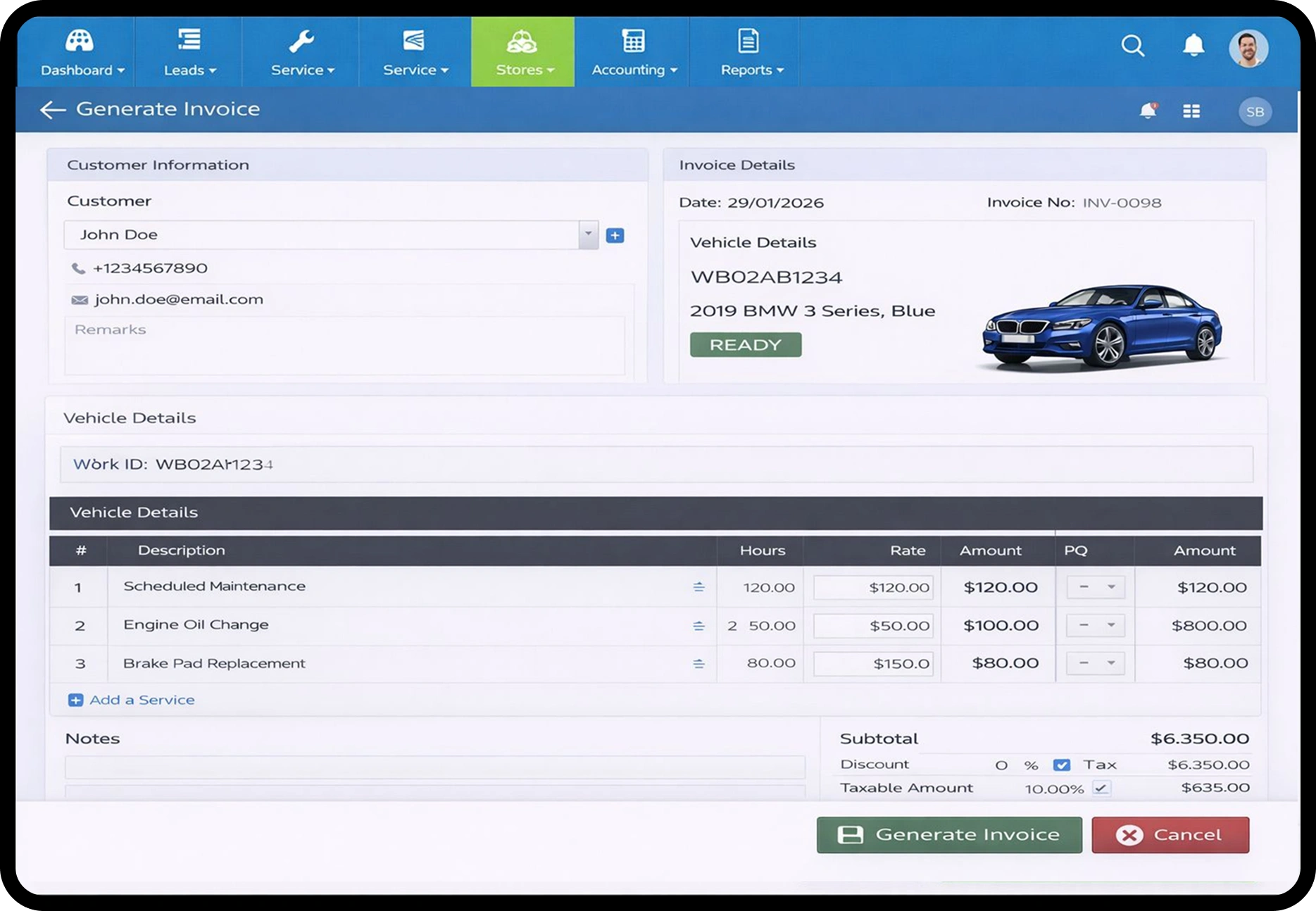 Invoice Creation