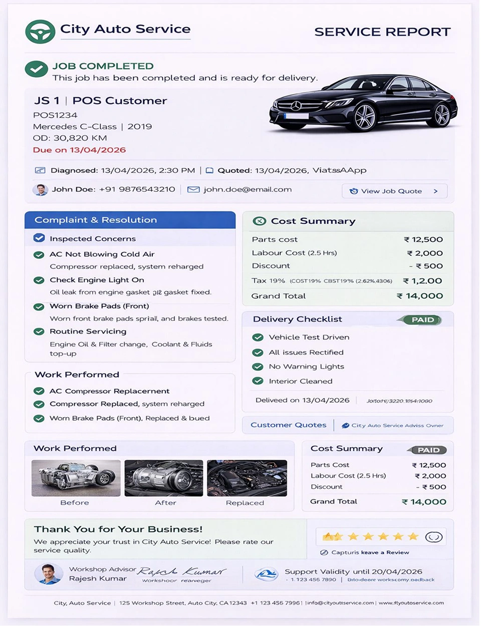 Service Report